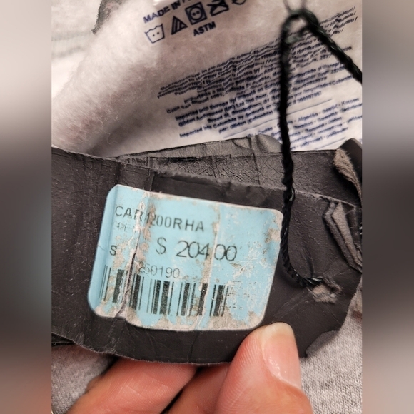 CAMAR OVERSIZED RHINESTONE CREW NECK SWEATSHIRT TUNIC DRESS IN GREY SIZE S - Picture 15 of 16